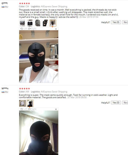 Sexy high Elastic Latex Hood Fancy ball Mask 4Styles Breathable sun-proof Fetish masquerade SM Cosplay for Hallows'Day party