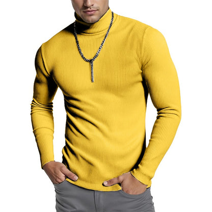 Animal Game Luxury Men's Cold Blouse Casual Sweaters Turtleneck Pullover Basic Tshirts Stripes Streetwear Warm Coats Knit Men