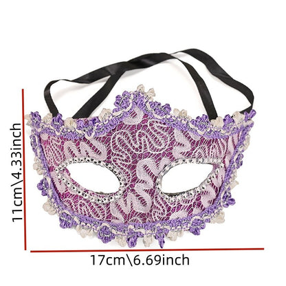 High-End Makeup Ball Mask, Half-Face Party Costume Accessory, Unisex Design for Birthdays & Festivals, Perfect for Men & Women