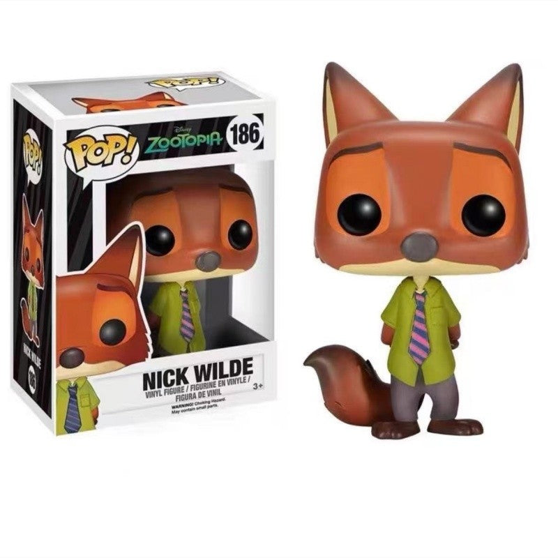 Funko Pop! Nick Wilde Zootopia Judy Hopps Flash Bonecos de Ação Edição Limitada Modelo de Estatueta Bonecos de Brinquedo Figura de Vinil Presente Infantil