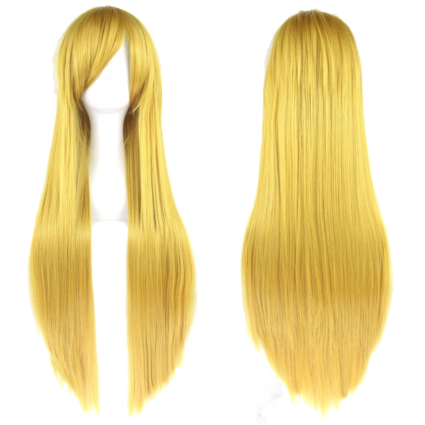 Soowee 80cm Cabelo Sintético Comprido Branco Roxo Perucas Cosplay Festa Preto Cabelo Liso Peruca Postiça para Mulheres