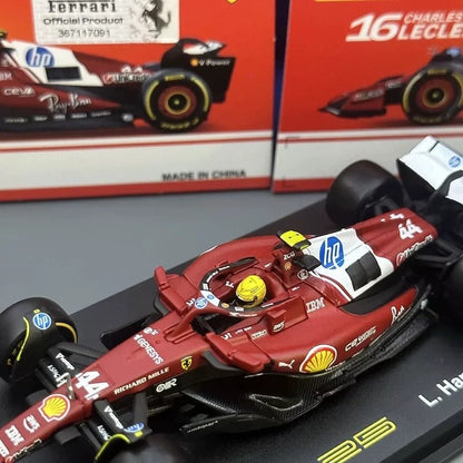 2025 Bburago 1:43 Ferrari SF-25 F1 16# Charles Leclerc 44# Lewis FORMULA1 Carro de Liga em Miniatura Diecast Modelo de Coleção Brinquedos Presente
