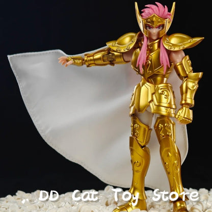 Em Estoque blokees originais Saint Seiya Champion Series Conjunto de Bonecos de Ação Camus Hyoga Boneco de Anime Colecionável Montado Presente de Natal