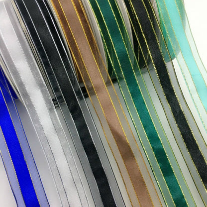 Gingham Ribbon Scottish Fabrics 10Y 2.5cm For Handmade DIY Craft Gift Floral Packing  Wedding Christmas Wreath Deco