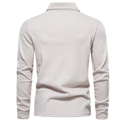 AIOPESON Men's Embroidery Polo Shirt Fashion Turn down Collar Casual Social Luxury Golf Shirt
