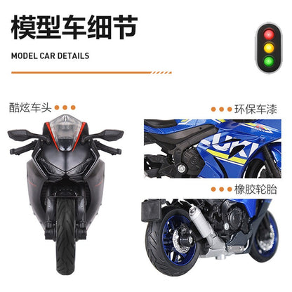 1:18 GSX1000 CBR 1000RR R1 Hayabusa Coleção de Modelos de Motos em Liga Autorização Genuína Miniatura de Brinquedo de Moto