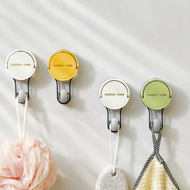 1PC Suction Cup Hook Reusable Stronge Vacuum Bathroom Suction Cup Hooks Waterproof Towel Rack Clothes Hanger Hook Accessory
