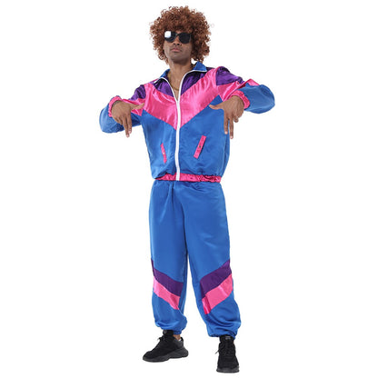 Halloween Couples Hippie Costumes for Women Male Vintage 70s 80s Rock Disco Cosplay Outfits Hip Hop Disco Hippie Costume