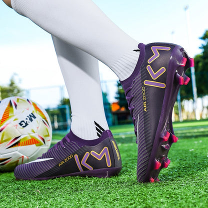 New Men Women Football Field Boots Studded Comfortable Unisex Soccer Shoes Cleats Ultralight Professional Sneakers Comfortable