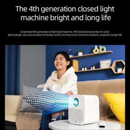 Lenovo Xiaoxin 100S Projector 650 ANSI 4K Full HD 1080P Auto Focus Wifi6 Portable Projector 360 PTZ Support Smart Home Theater