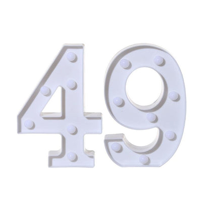 2Pcs Number 16 18 21 30 Led Light String Happy Birthday Party Decoration Wedding Anniversary Adult Birthday Party Gift Light Led