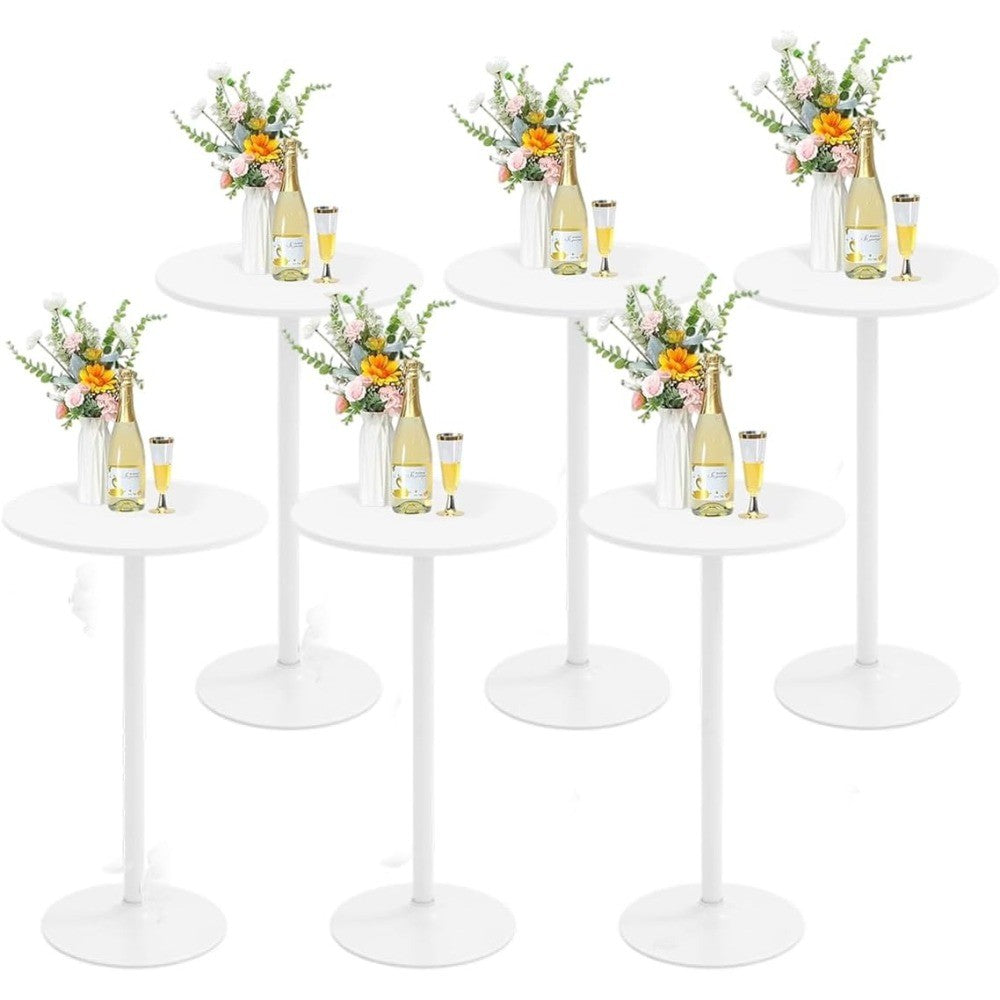 Modern Convertible Standing Cocktail Table, 40/22 Inch Dual-Height Round Bar Table for Dining and Serving