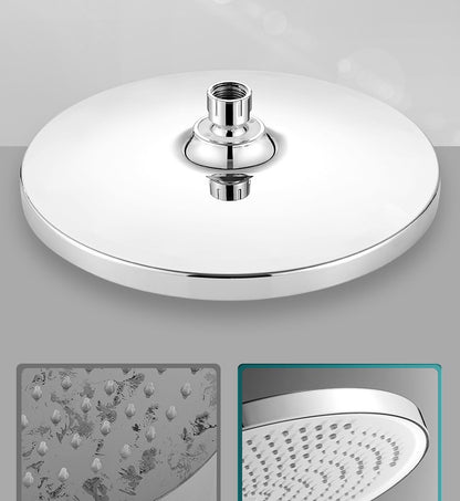 Novo Chuveiro de Teto Pressurizado de 25CM, Chuveiro de Teto de Grande Fluxo Supercharge ABS Grosso de Alta Pressão Tipo Chuva