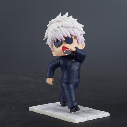 11cm/4.33in Anime Jujutsu Kaisen Boneco Geto Suguru Gojo Satoru Action Figures Estátua PVC Modelo Colecionável Brinquedos Presentes