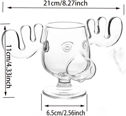 240ml Taça de Vinho Elk Copo de Suco para Coquetel ou Colher de Gato Caneca de Rena Copos de Água Leite Uísque Utensílios de Bar Copos de Dose Presentes de Natal