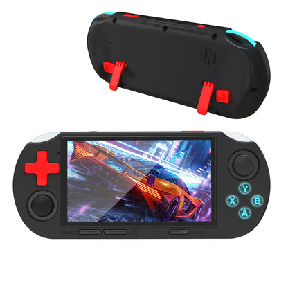 GAMINJA ANS16 Handheld Game 4.5 Inch IPS Screen RGB Lighting Portable Retro Video Game Console 64GB For PS1/GBA/SFC