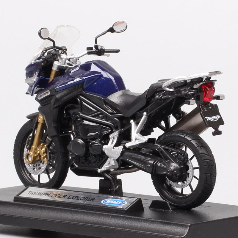 1/18 Escala Welly Triumph Tiger Explorer 800 Sprint RS Bonneville Daytona Trophy Thruxton 1200 Moto Diecast Modelo Brinquedo