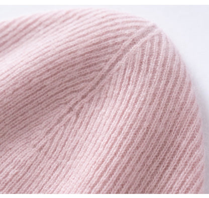 New Autumn Winter 100% Cashmere Hat Knitted Mountaineering Wool Hat Outdoor Skiing Double Layer Men and Women Thickened Warm