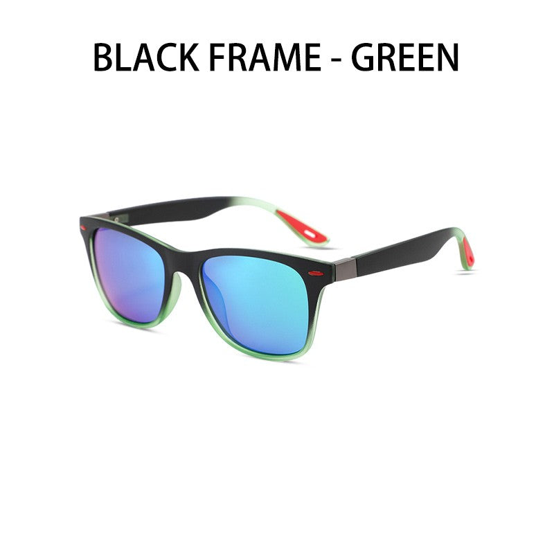 Óculos de Sol Vintage Quadrados Polarizados Masculinos Femininos Retrô para Dirigir Pescar UV400