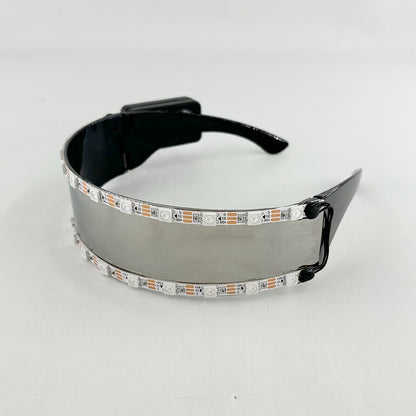 Led Glasses NightClub Masquerade Concert Club Neon Accessories Cool Vogue Flashing LED Futuristic Glasses Men Metal Cool Glasses