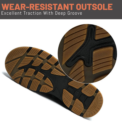 Oiaano Winter Wide Toe Men Black Boots Waterproof Barefoot Women Shoes Outdoor Snow Warm Thick Plush Soft Sole Breathable  Sport