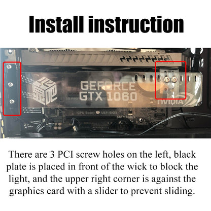 Suporte de GPU Horizontal ARGB Personalizável para VGA RGB Suporte para Placa de Vídeo Placa Gráfica Base AURA DIY PC Water Cooler CPU