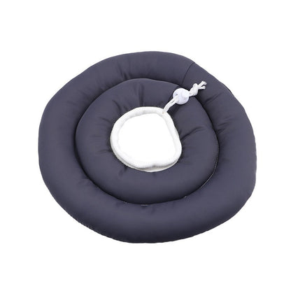 Colar Elizabetano Ajustável Para Cães Com Cordão Protetor De Pescoço Colar Donut Impermeável Evita Mordidas e Arranhões