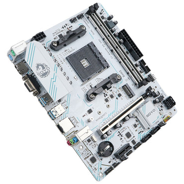 Placa-mãe AMD Clássica B450M Memória DDR4 de Canal Duplo Placa-mãe AM4 PCI-E 3.0 NVME B450 (suporta CPU Ryzen 5600 5600G)