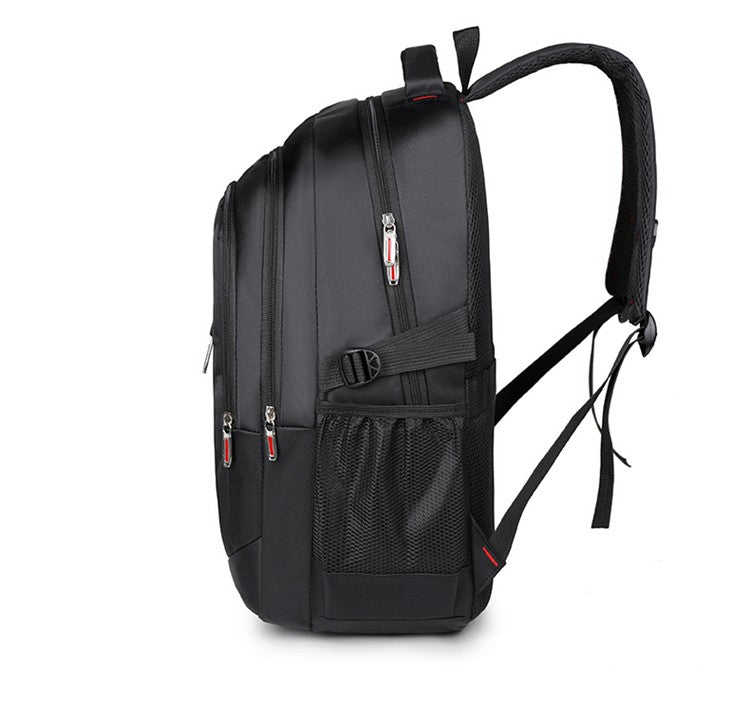 Mochila espaçosa para viagem - alças ajustáveis, fecho de zíper durável, design de cor sólida - perfeita para viagens, negóci
