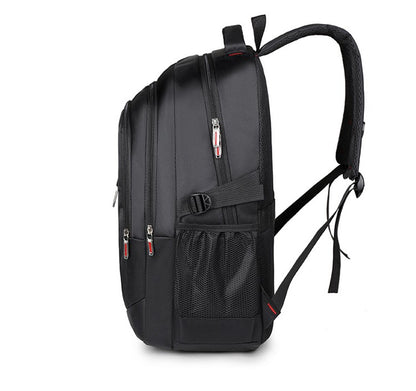 Mochila espaçosa para viagem - alças ajustáveis, fecho de zíper durável, design de cor sólida - perfeita para viagens, negóci