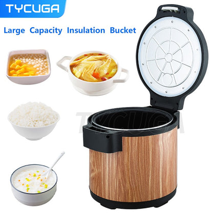 15L Electric Rice Cooker Heating Insulated Food Container Non-stick Inner Soup Warmer Kitchen Appliances For Sushi Restaurant