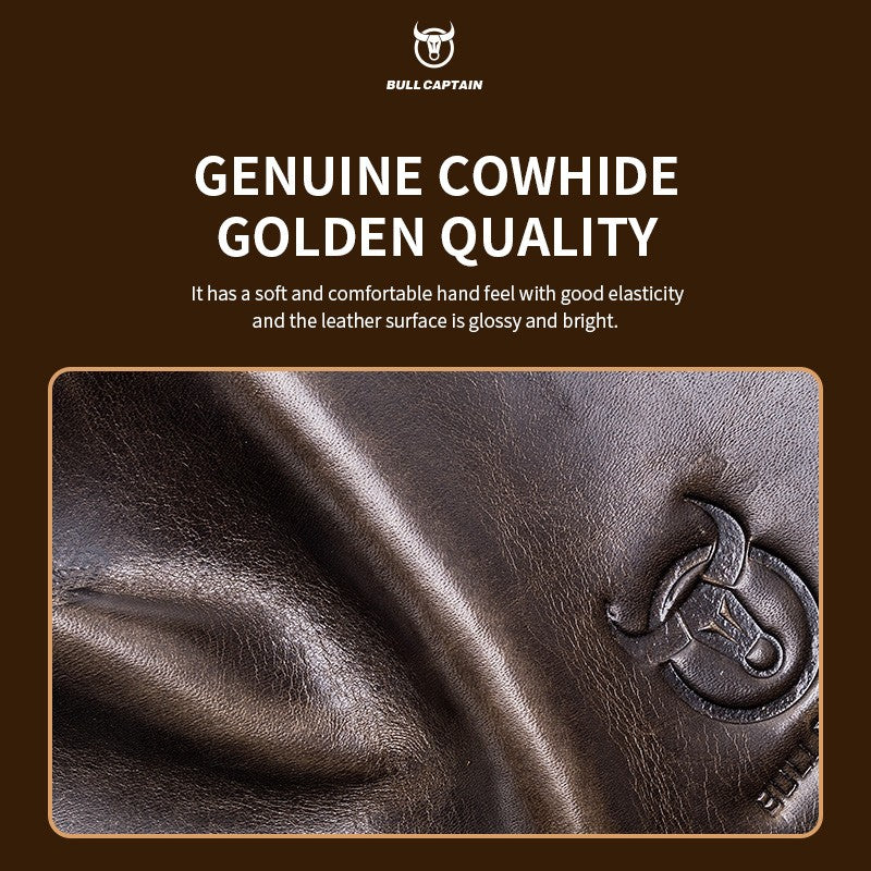 BULLCAPTAIN Genuine Leather Men's Crossbody Bag Large Capacity Casual Multifunctional Handbag A Fashion Business Briefcase