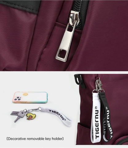 Tigernu Fashion 3 In1 Women Backpack Bag Leisure Tote Bag Shoulder Bag Light Weight College High School Bag Girls Handbag Female