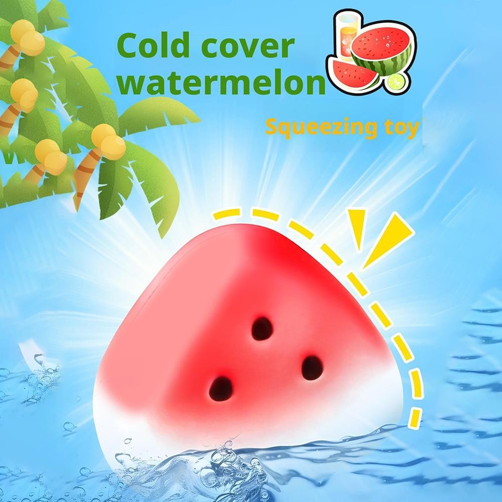 2026 New Squishy Watermelon Fidget Toy Stress Reliever Funny Pressure Reducer Prop Anti-Stress Slow Rising Fruit Pinch Squeeze