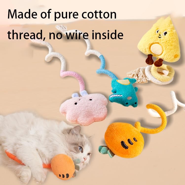 Arranhador de Gato de Corda Brinquedo de Corda de Algodão Resistente à Mordida para Mastigar Protetor de Móveis com Garra de Pata Brinquedo de Arranhar Gato Quebra-Cabeça de Formato Fofo