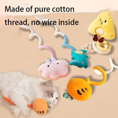 Arranhador de Gato de Corda Brinquedo de Corda de Algodão Resistente à Mordida para Mastigar Protetor de Móveis com Garra de Pata Brinquedo de Arranhar Gato Quebra-Cabeça de Formato Fofo