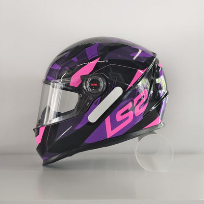 Capacete de Moto Clássico LS2 Fechado Masculino Feminino Capacete de Motocross Casco em ABS Aprovado pela ECE Acessórios para Motos FF358