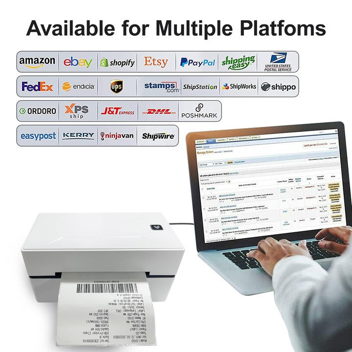 Portable Thermal Label Printer D100 Bluetooth Inkless Printer Compatible With iPhone Android Mac Window For Office School