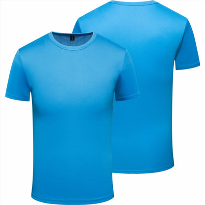 Quick-drying T-shirt Custom Logo Breathable Sports Top Embroidery Personalized Logo Team Activity T-shirt Print Pattern 2025