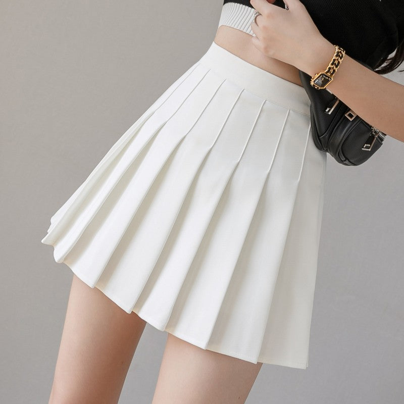 Harajuku Short Skirt New Korean Women Zipper High Waist School Girl Pleated Plaid Sexy Mini Preppy Style Falda Sexy Mujer