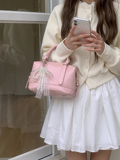 2025 new retro crossbody bag, shoulder bag, pillow bag, bowling bag, fashionable casual business daily commuting women's bag