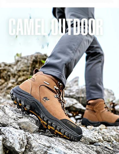 GOLDEN CAMEL Waterproof Hiking Shoes Men and Women Outdoor Anti-Slip Climbing Trekking Shoes for Men 2023 Leather Hiking Boots