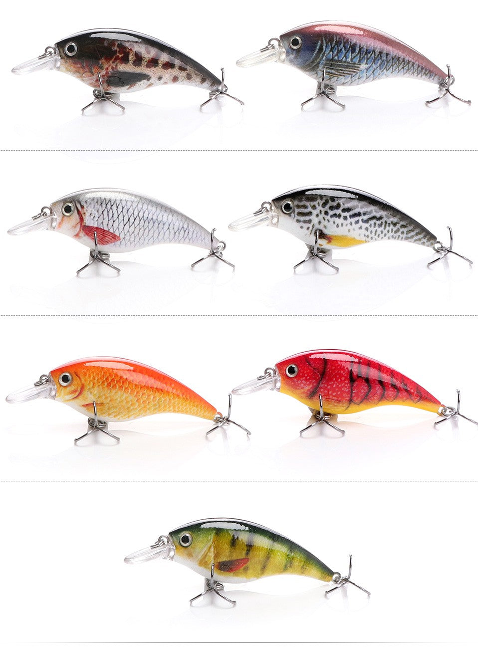 TREHOOK 6cm 10g Black Minnow Iscas de Pesca de Truta Flutuante Dura Wobbler Crankbait Jerkbait Isca Artificial para Baixo e Truta