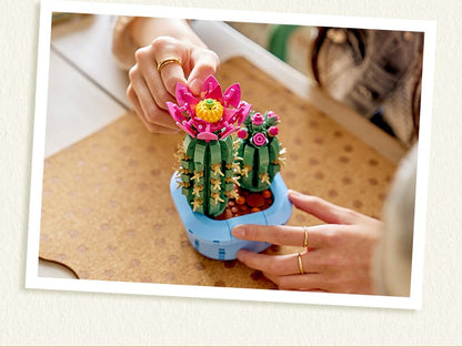 LEGO Blocos de Montar Série Plantas e Flores 11509 Cacto Florido Brinquedo de Quebra-Cabeça para Crianças Menino e Menina Presente
