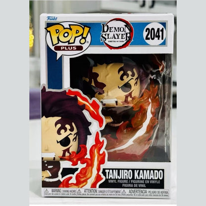 Funko Pop Genuíno Demon Slayer Akaza Kamado Tanjiro Kamado Nezuko Boneco de Ação Modelo 2041 2042 2043 Escultura de Vinil Bonecas de Presente