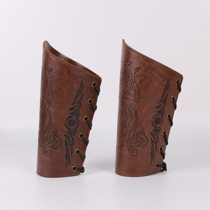 1/2PCS Adjustable Buckles Bracers Cosplay Gauntlets Historical Reenactment Gears For Medieval Reenactment