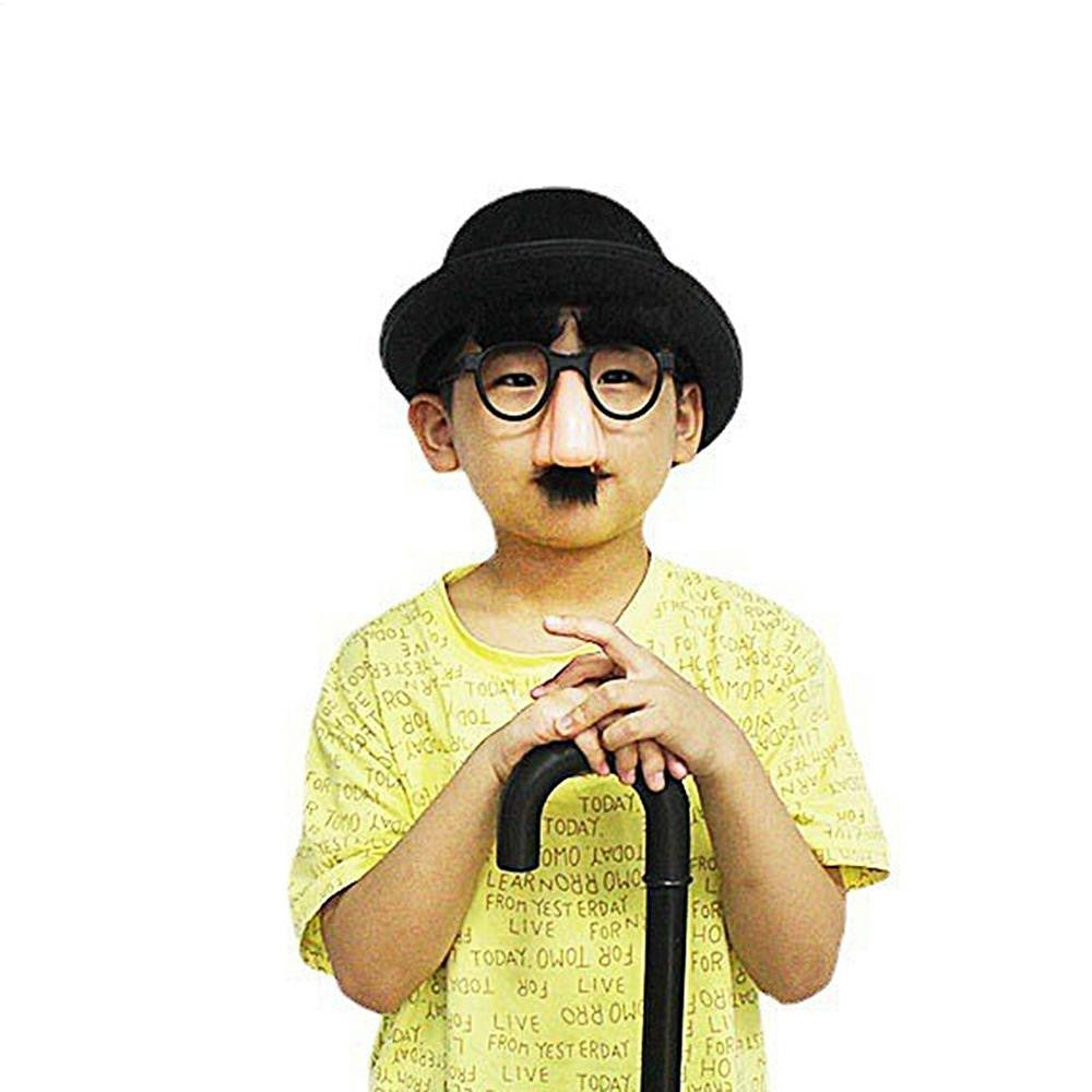 Big Nose Glasses with Eyebrows Mustache Silly Funny Photo Props Halloween Party Eyeglasses Novelty Prank for Birthday Party