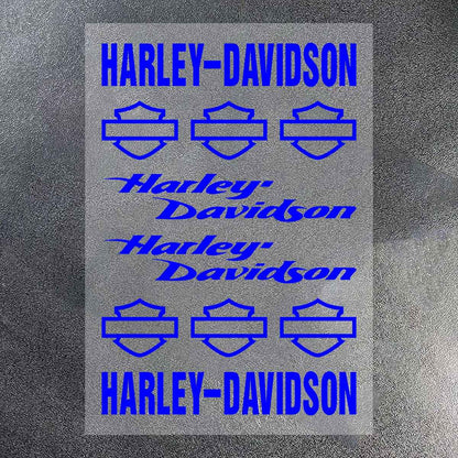 Kit de Adesivos de Vinil para Capacete de Motocicleta Harley Davidson Logo Decalque