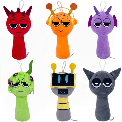 Sprunki Plush Toys Sprunki Plush Doll Sprunki Game Cartoon Pillow Kids Birthday Gifts Stuffed Dolls Christmas Gift