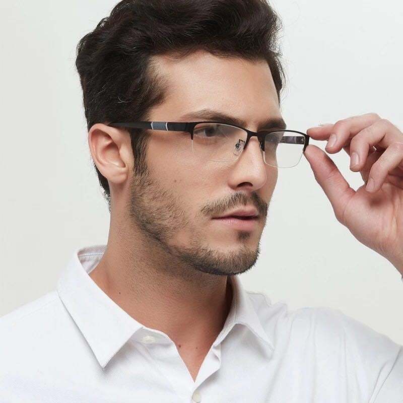 New Half Metal Frame Nearsighted Glasses Unisex Prescription Myopia 0 -0.5 -1 -1.5 -2 -2.5 -3 -4 -5 -6 Unisex óculos de leitura